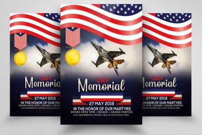 Memorial Day Flyer Template