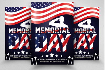 Memorial Day Flyer Template