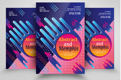 Abstract Memphis Flyer Template