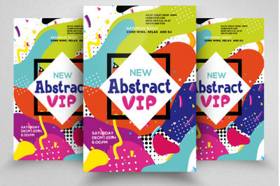 Abstract Style Vip Flyer /Poster