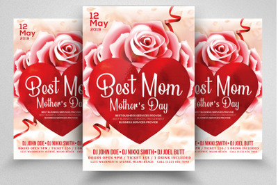 Best Mom&#039;s Day Event Flyer Template