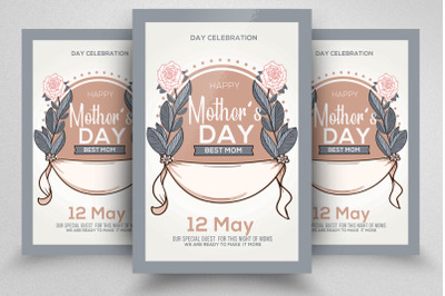 Mothers Day festival Flyer template