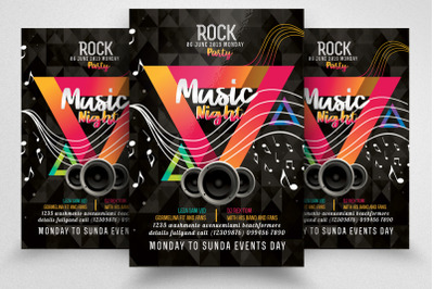 Music Night Flyer Template