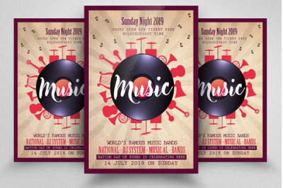 Music Night Flyer / Poster Template