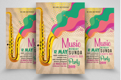 Jazz Music Flyer / Poster Template