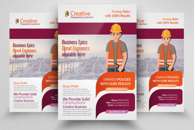 Construction Company Business Flyer