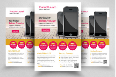 Mobile Product Promotion Flyer Template