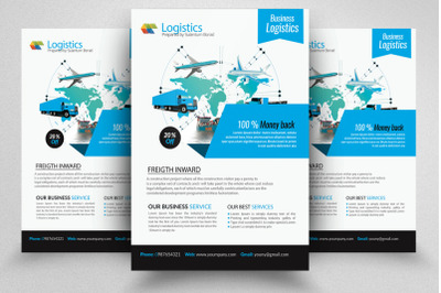 Freight &amp; Logistic Services Business Flyer