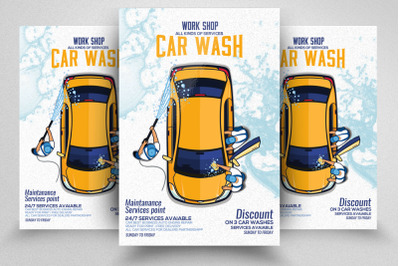 Car Wash Service Flyer / Poster Template