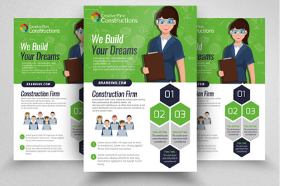 Construction and Engineering Flyer Template