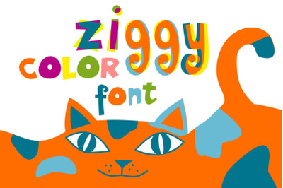 Ziggy color font