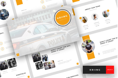 Kriing - Security PowerPoint Template