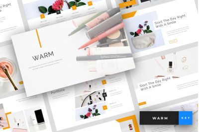 Warm - A Beauty and Cosmetics Keynote Template