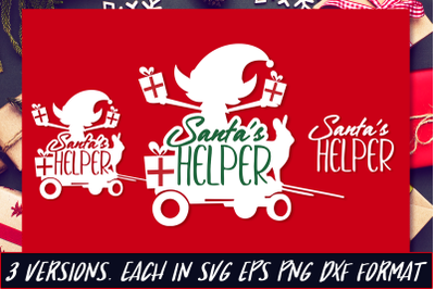Santa&#039;s Helper SVG Cut File