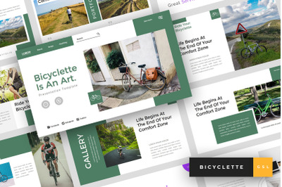 Bicyclette - Bicycle Google Slides Template