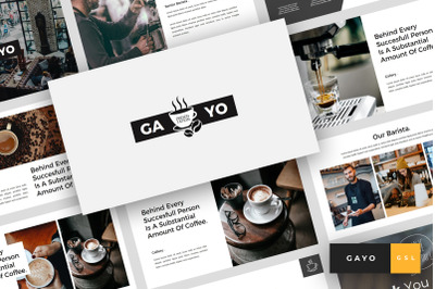 Gayo - Coffee Shop Google Slides Template