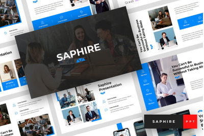 Saphire - Pitch Deck PowerPoint Template