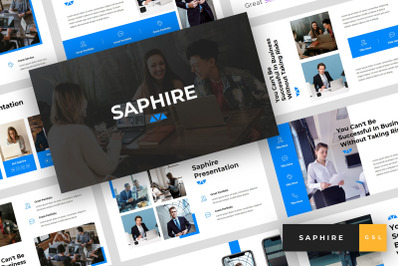 Saphire - Pitch Deck Google Slides Template