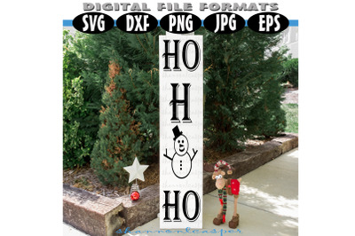 Christmas Long Porch Sign SVG