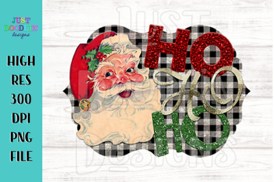 HO HO HO Santa PNG file