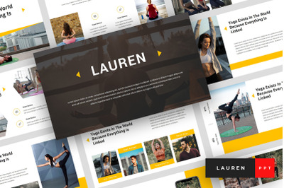 Lauren - Yoga PowerPoint Template