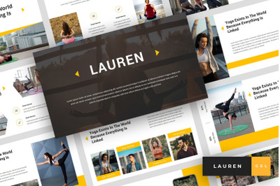 Lauren - Yoga Google Slides Template