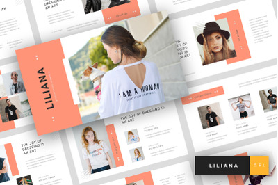 Liliana - Fashion Style Google Slides Template