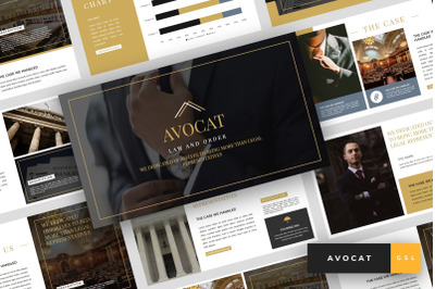 Avocat - Lawyer Google Slides Template