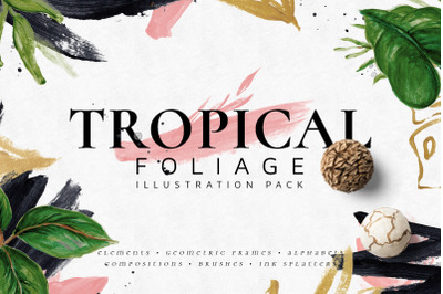 Tropical Foliage Illustration Pack