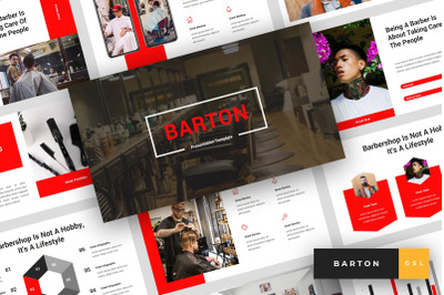 Barton - Barbershop Google Slides Template