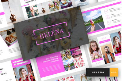 Helena - Ice Cream Google Slides Template