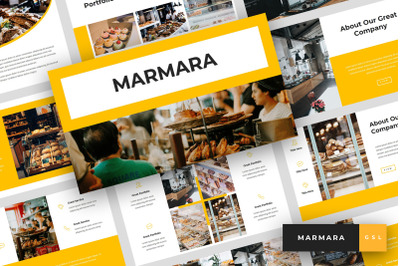 Marmara - Bakery Google Slides Template