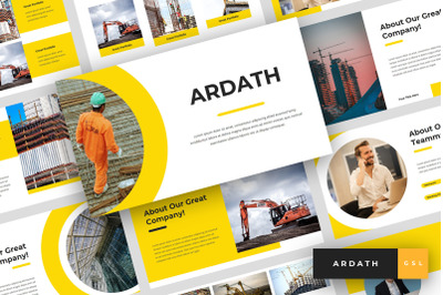 Ardath - Construction Google Slides Template