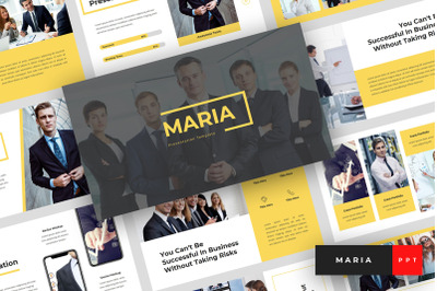 Maria - Pitch Deck &amp; Business PowerPoint Template