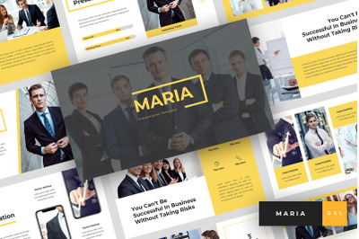 Maria - Pitch Deck &amp; Business Google Slides Template