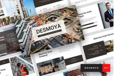 Desmoya - Construction PowerPoint Template