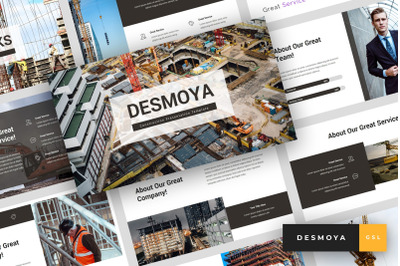 Desmoya - Construction Google Slides Template