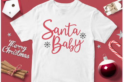 Santa Baby - funny christmas quotes svg