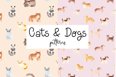 Cats and Dogs Patterns