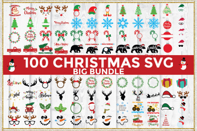 Big Christmas Bundle SVG Cut File