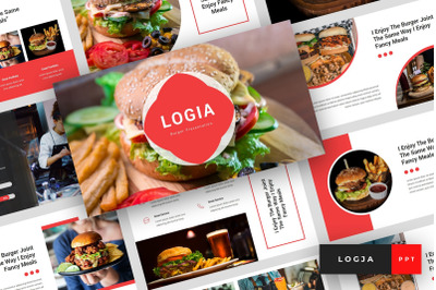 Logja - Burger PowerPoint Template