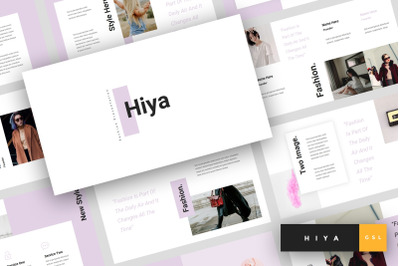 Hiya - Fashion Google Slides Templat