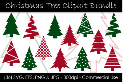 Christmas Tree SVG Bundle - Christmas Tree Clip Art