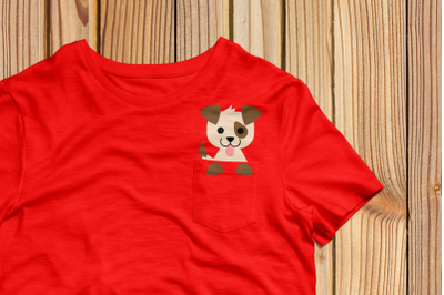 Pocket Dog | SVG | PNG | DXF