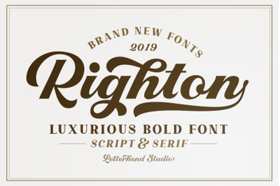 Righton - Script &amp; Serif Font Duo