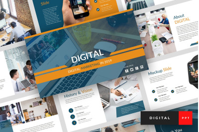 Digital - Digital Marketing PowerPoint Template