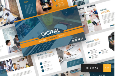 Digital - Digital Marketing Google Slides Template