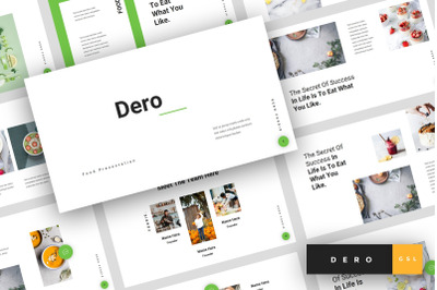 Dero - Food Google Slides Template