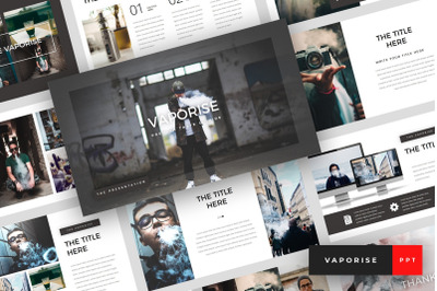 Vaporise - Vape &amp; Vapor PowerPoint Template