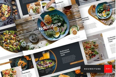 Nourriture - Food &amp; Beverages Google Slides Template